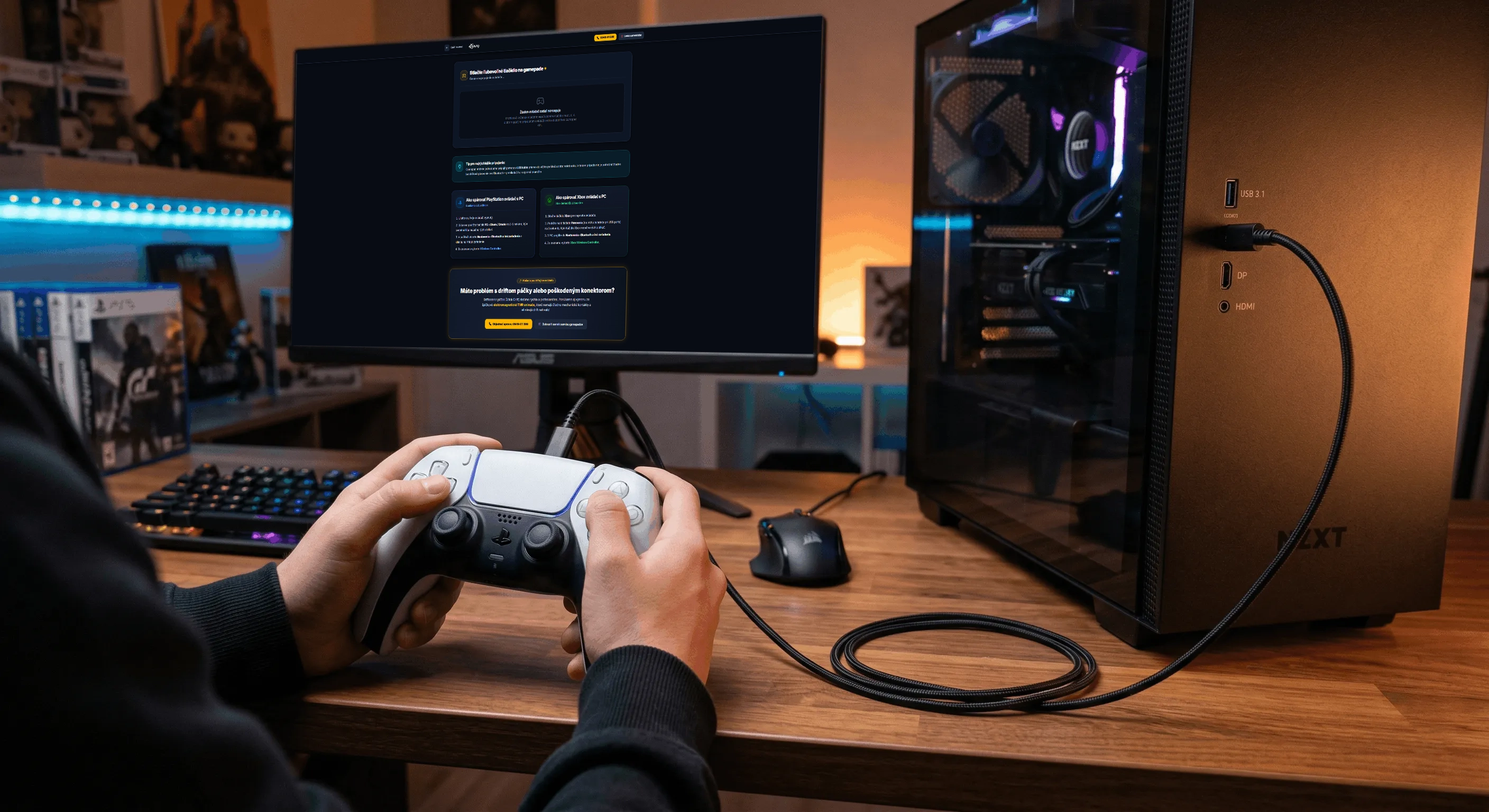 Ako otestovať gamepad